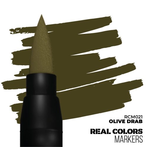 AK Interactive RCM021 OLIVE DRAB - RC MARKER - akril festékfilc makettezéshez