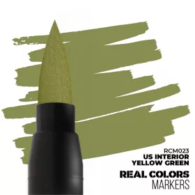  AK Interactive RCM023 US INTERIOR YELLOW GREEN - RC MARKER - akril festékfilc makettezéshez