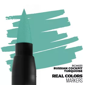   AK Interactive RCM031 RUSSIAN COCKPIT TURQUOISE - RC MARKER - akril festékfilc makettezéshez