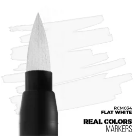   AK Interactive RCM034 FLAT WHITE - RC MARKER - akril festékfilc makettezéshez