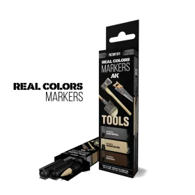   AK Interactive RCM101 TOOLS - RC MARKER - akril festékfilc készlet makettezéshez