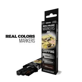   AK Interactive RCM105 CHIPPING - RC MARKER - akril festékfilc készlet makettezéshez