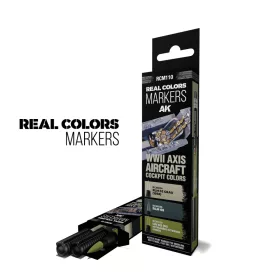   AK Interactive RCM110 WWII AXIS AIRCRAFT COCKPIT COLORS - RC MARKER - akril festékfilc készlet makettezéshez