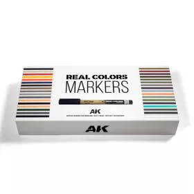   AK Interactive RCM150 SPECIAL BOX RC MARKERS - 34 units - akril festékfilc-készlet makettezéshez