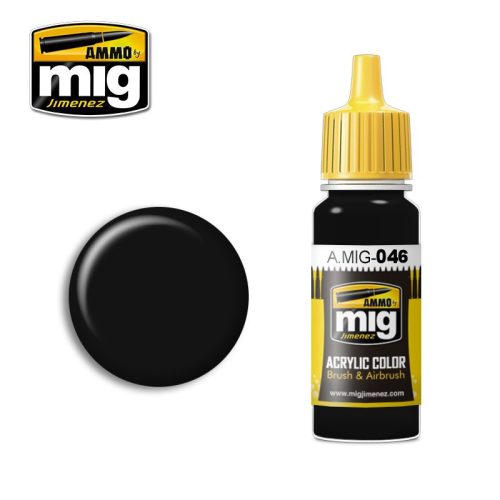 A.MIG-0046 Matt fekete - MATT BLACK makett festék