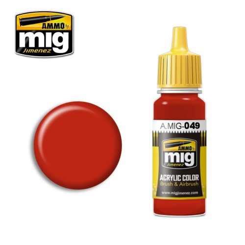 A.MIG-0049 Vörös, piros - RED makett festék