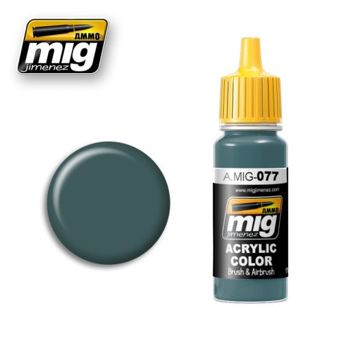 A.MIG-0077 Tompa zöld - DULL GREEN makett festék