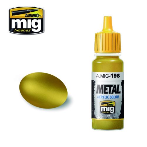 A.MIG-0198 Metálfényű arany - GOLD makett festék