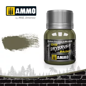   A.MIG-0609 DRYBRUSH Medium Olive Green - Szárazecseteléshez