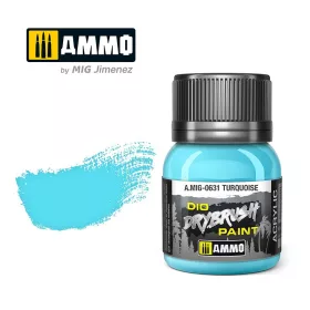 A.MIG-0631 DRYBRUSH Turquoise - Szárazecseteléshez