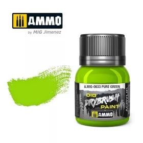 A.MIG-0633 DRYBRUSH Pure Green - Szárazecseteléshez