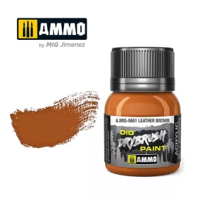 A.MIG-0651 DRYBRUSH Leather Brown - Szárazecseteléshez
