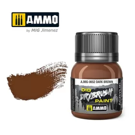 A.MIG-0652 DRYBRUSH Dark Brown - Szárazecseteléshez