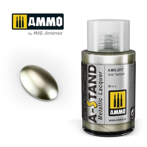 A.MIG-2317 A-STAND Gold Titanium - Metallic Lacquer makettfesték