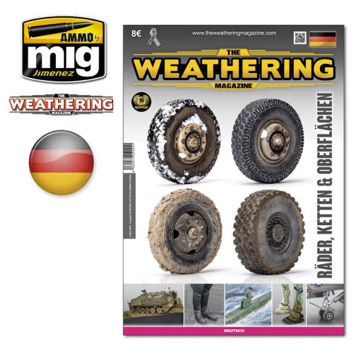 A.MIG-4924 The Weathering Magazine Issue 25. WHEELS, TRACKS & SURFACES (GERMAN)