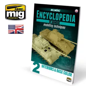  A.MIG-6151 ENCYCLOPEDIA OF ARMOUR MODELLING TECHNIQUES VOL. 2 – INTERIORS & BASE COLOR (Angol nyelvű könyv)