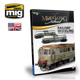   A.MIG-6250 MODELLING SCHOOL - RAILWAY MODELING: PAINTING REALISTIC TRAINS ENGLISH
