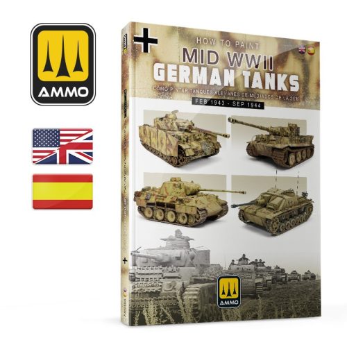 A.MIG-6303 How to Paint Mid WWII German Tanks (FEB 1943 - SEP 1944) (Bilingual)