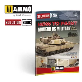   A.MIG-6512 How to Paint Modern US Military Sand Scheme SOLUTION BOOK - MULTILINGUAL