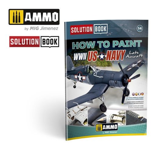 A.MIG-6523 How to Paint US NAVY WWII Late SOLUTION BOOK - MULTILINGUAL