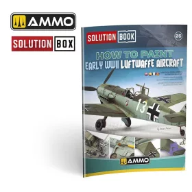   A.MIG-6530 SOLUTION BOOK 25 - How to Paint Early WWII Luftwaffe Aircraft (Multilingual Book) - kiadvány makettezéshez