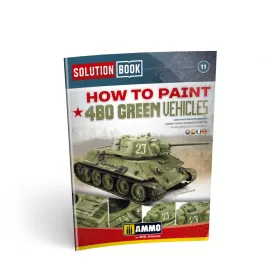  A.MIG-6600 How to Paint How to Paint 4BO Green Vehicles SOLUTION BOOK - MULTILINGUAL