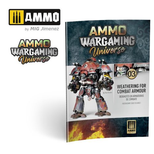 A.MIG-6922 AMMO WARGAMING UNIVERSE Book 03 - Weathering Combat Armour (English, Castellano, Polski) - kiadvány makettezéshez