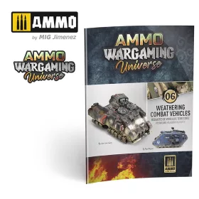   A.MIG-6925 AMMO WARGAMING UNIVERSE Book 06 - Weathering Combat Vehicles (English, Castellano, Polski) - kiadvány makettezéshez