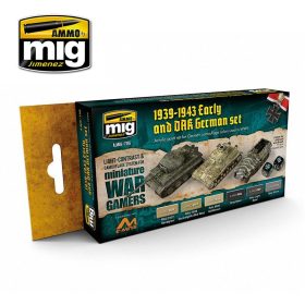   A.MIG-7116 WARGAME EARLY AND DAK GERMAN SET akril festékkészlet