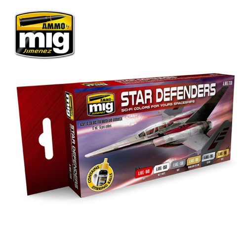 A.MIG-7130 STAR DEFENDERS SCI-FI COLORS akril festékkészlet