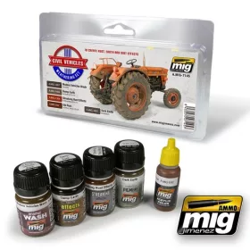A.MIG-7145 Civil jármű - CIVIL VEHICLES WEATHERING SET