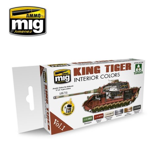 A.MIG-7165 Királytigris Belső Tér Színek - KING TIGER INTERIOR COLOR (SPECIAL TAKOM EDITION