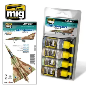 A.MIG-7200 IAF DESERT COLORS akril festékkészlet