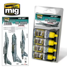   A.MIG-7201 US NAVY COLORS from 80's to present akril festékkészlet