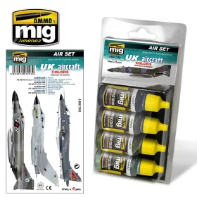   A.MIG-7203 UK AIRCRAFT COLORS from 50's to present akril festékkészlet