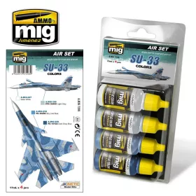 A.MIG-7208 SU-33 COLORS akril festékkészlet