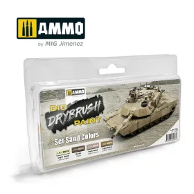   A.MIG-7304 DRYBRUSH Set Sand Colors Set - Homok színek szárazecseteléshez