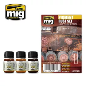 A.MIG-7400 Rozsda pigment szett - PIGMENT RUST SET