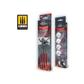   A.MIG-7625 Ecset készlet figurafestéshez (wargaming) - AMMO WARGAMING UNIVERSE - Marta Kolinsky Figures Brush Set