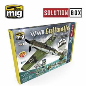   A.MIG-7702 LUFTWAFFE LATE WAR SOLUTION BOX - Festék és weathering készlet