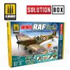 A.MIG-7722 SOLUTION BOX - WWII RAF Early Aircraft - Festék és weathering készlet