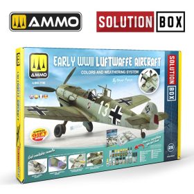  A.MIG-7730 SOLUTION BOX 25 - Early WWII Luftwaffe Aircraft - Colors and Weathering System - Festék és weathering készlet