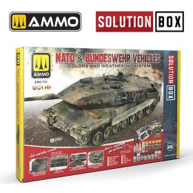   A.MIG-7731 SOLUTION BOX 25 - NATO & BUNDESWEHR Vehicles - Colors and Weathering System - Festék és weathering készlet