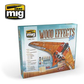 A.MIG-7801 WOOD EFFECTS SET festék és weathering készlet
