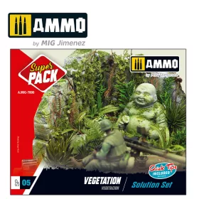   A.MIG-7806 SUPER PACK VEGETATION - makett festék és weathering készlet
