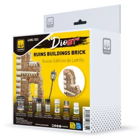   A.MIG-7831 DIO SET: BRICK BUILDING RUINS - Téglaépület romok építőkészlet