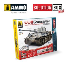   A.MIG-7901 SOLUTION BOX MINI – How to paint WWII German Winter Vehicles