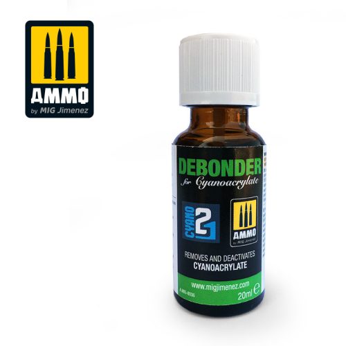 A.MIG-8036 Oldószer cianoakrilát ragasztóhoz - DEBONDER, 30 ml