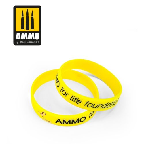 A.MIG-8058S Karkötő - AMMO for Life Foundation Bracelet - 170,00 mm (Yellow) SMALL