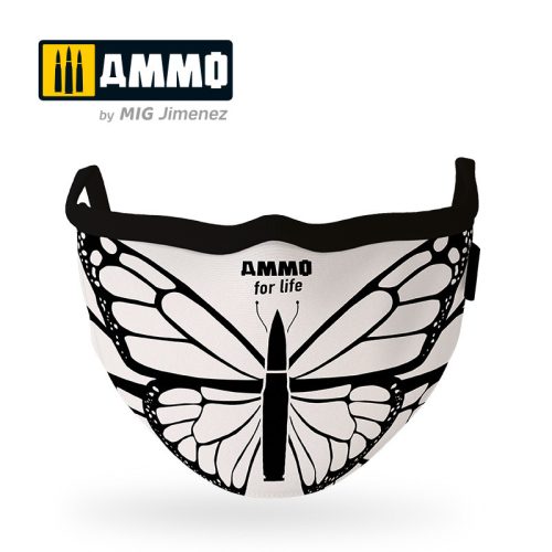 A.MIG-8074 Szájmaszk - AMMO for Life Face Mask Butterfly (Hygienic protective mask 100% polyes